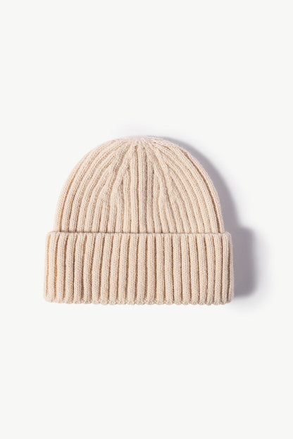 Rib-Knit Cuff Beanie