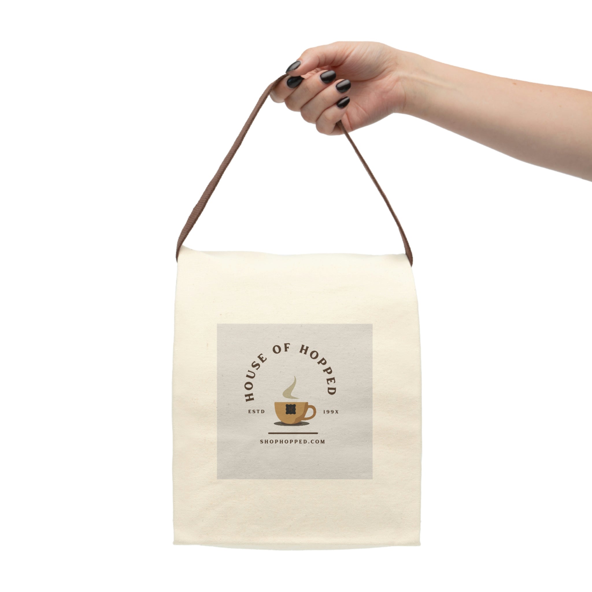 Canvas Lunch Bag With Strap