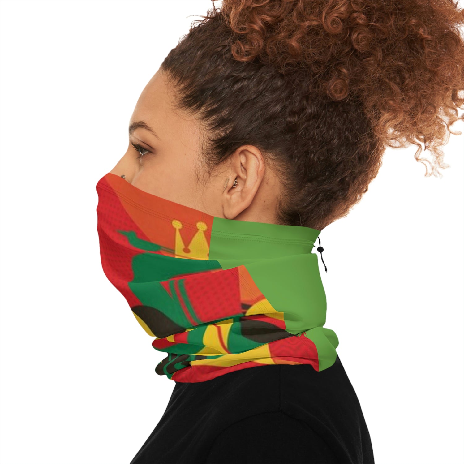 Winter Neck Gaiter With Drawstring