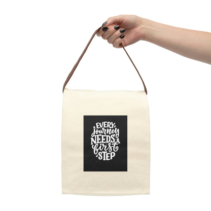 Canvas Lunch Bag With Strap