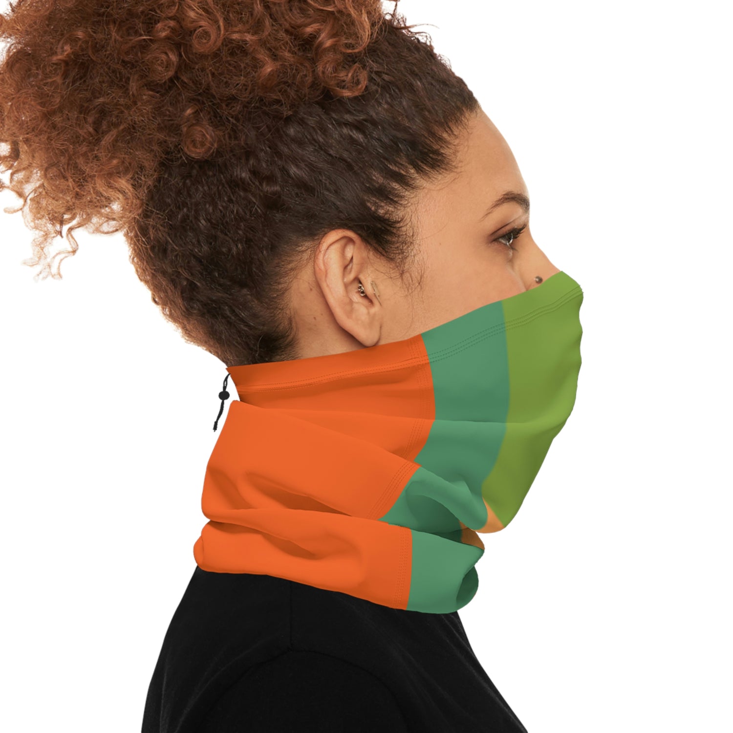 Winter Neck Gaiter With Drawstring