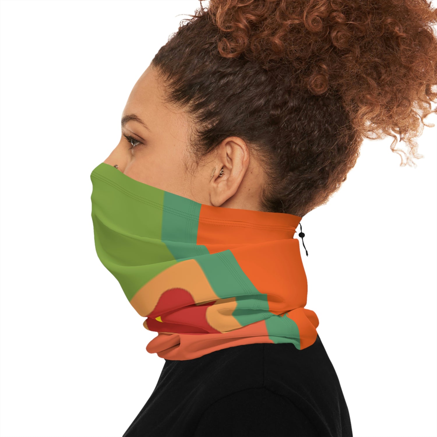 Winter Neck Gaiter With Drawstring