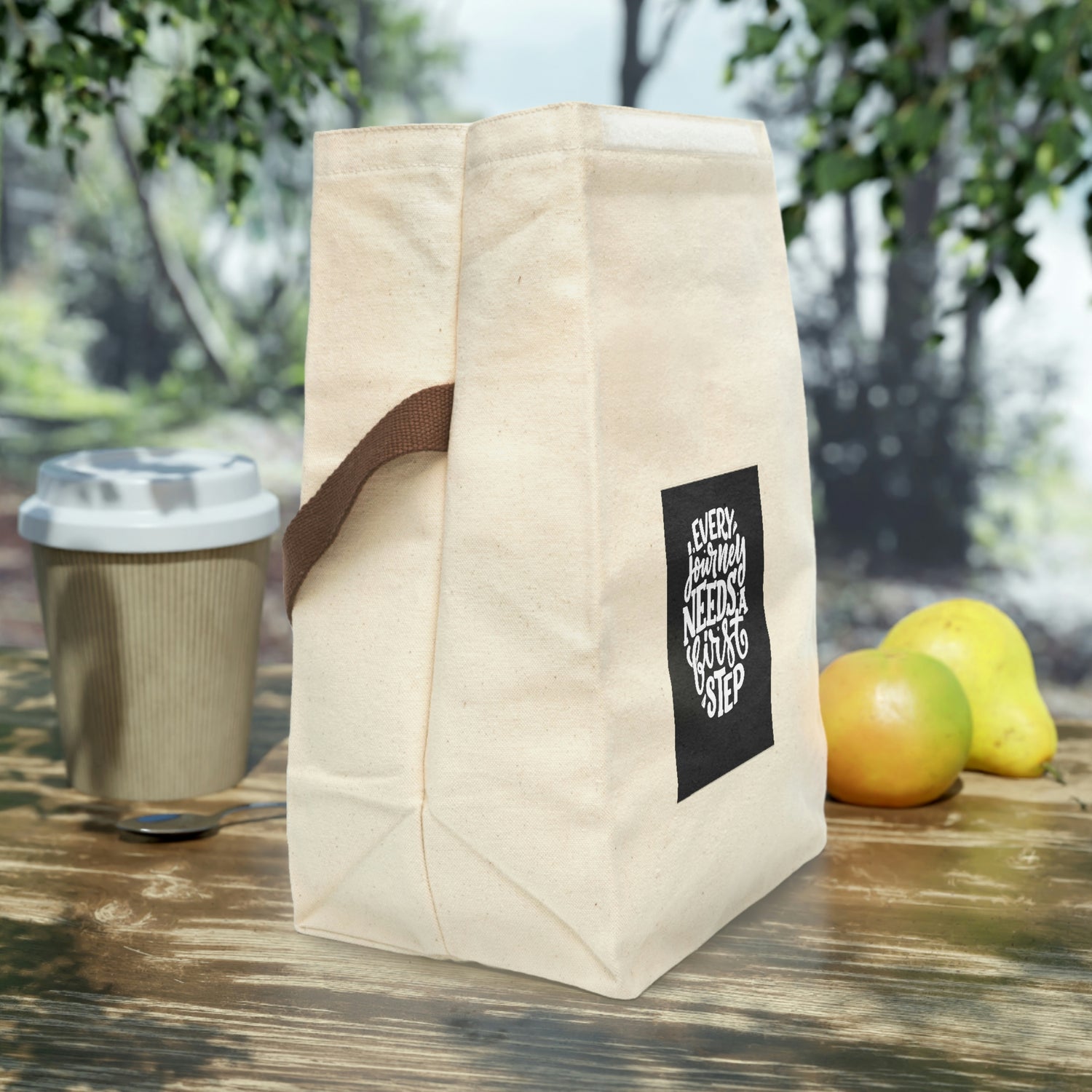 Canvas Lunch Bag With Strap