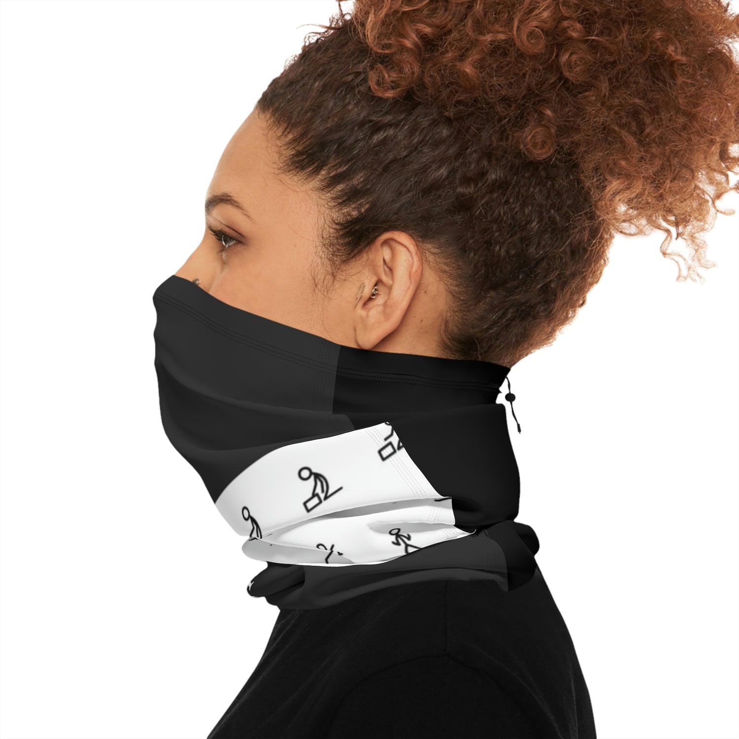 Winter Neck Gaiter With Drawstring