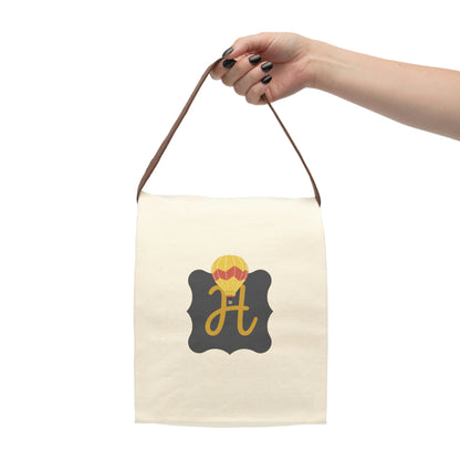 Canvas Lunch Bag With Strap