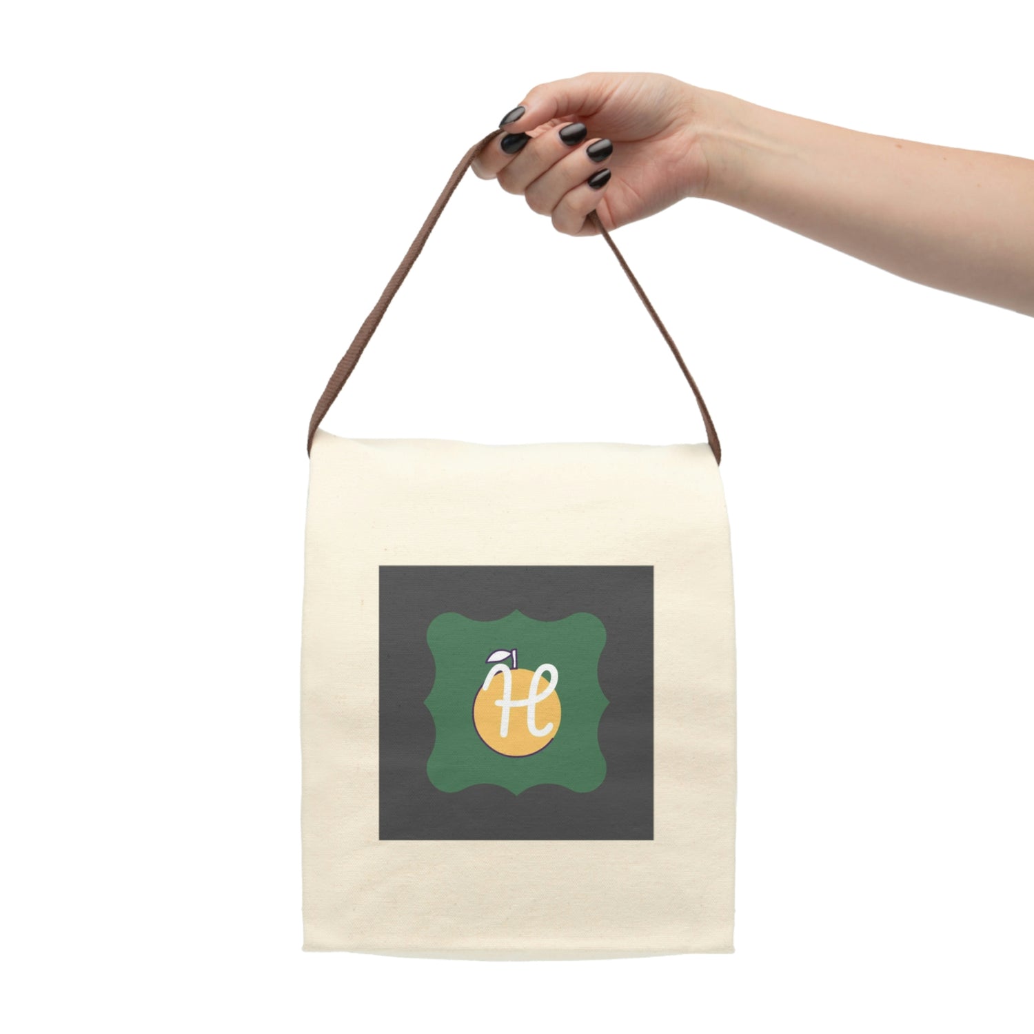 Canvas Lunch Bag With Strap