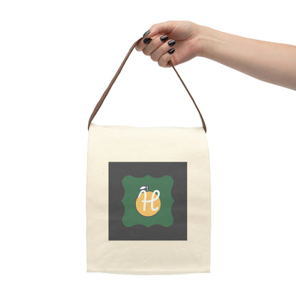 Canvas Lunch Bag With Strap