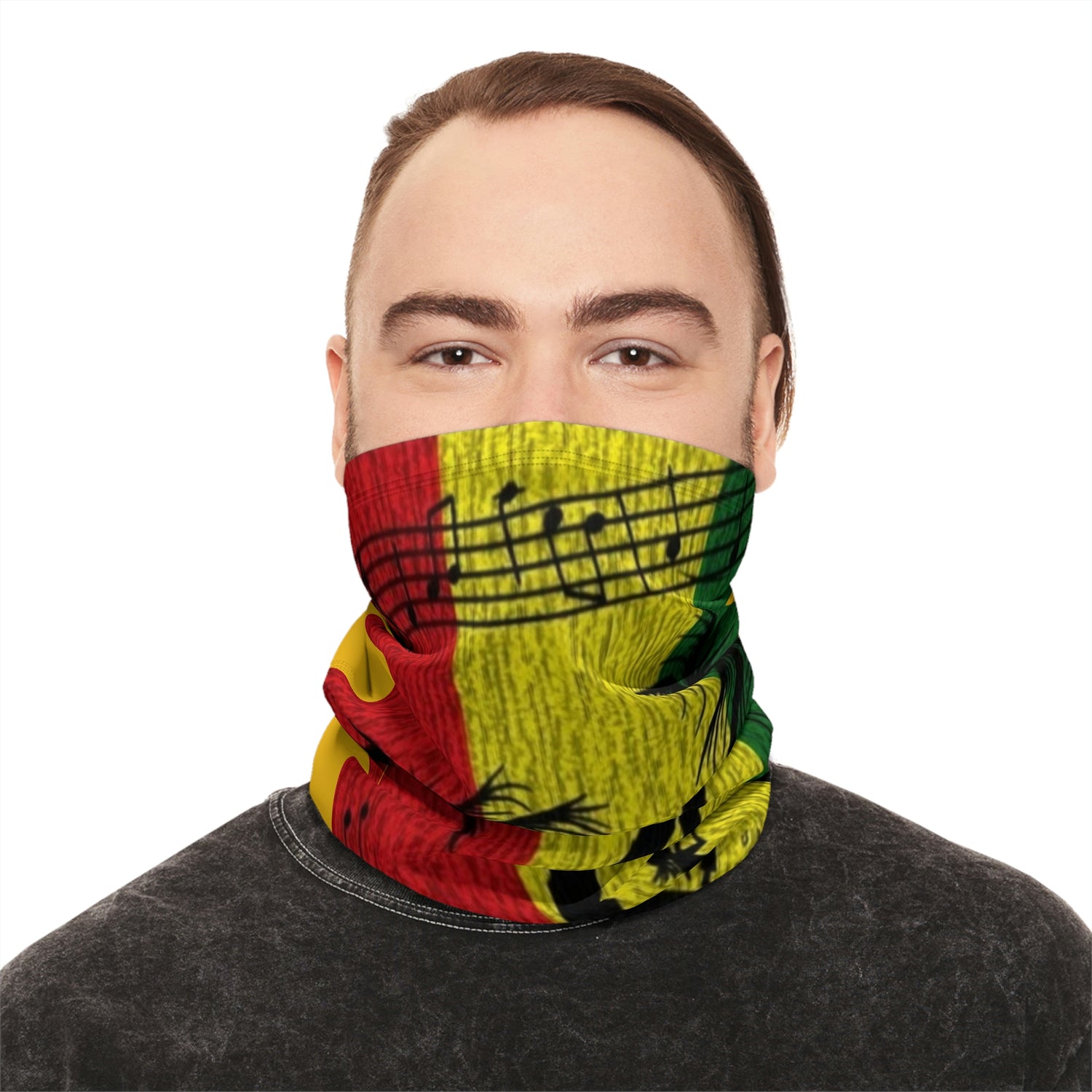 Winter Neck Gaiter With Drawstring