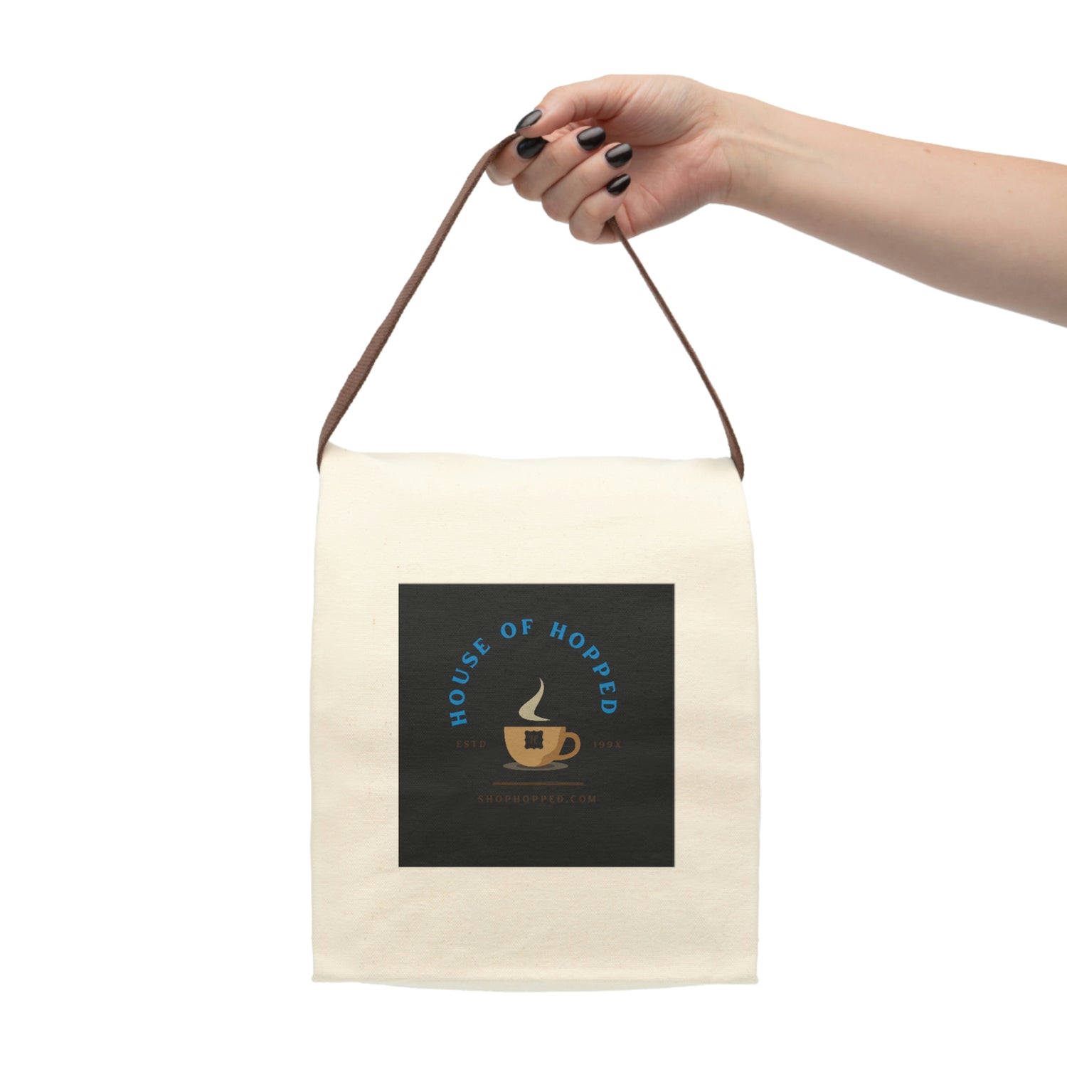 Canvas Lunch Bag With Strap