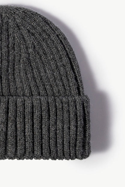 Rib-Knit Cuff Beanie