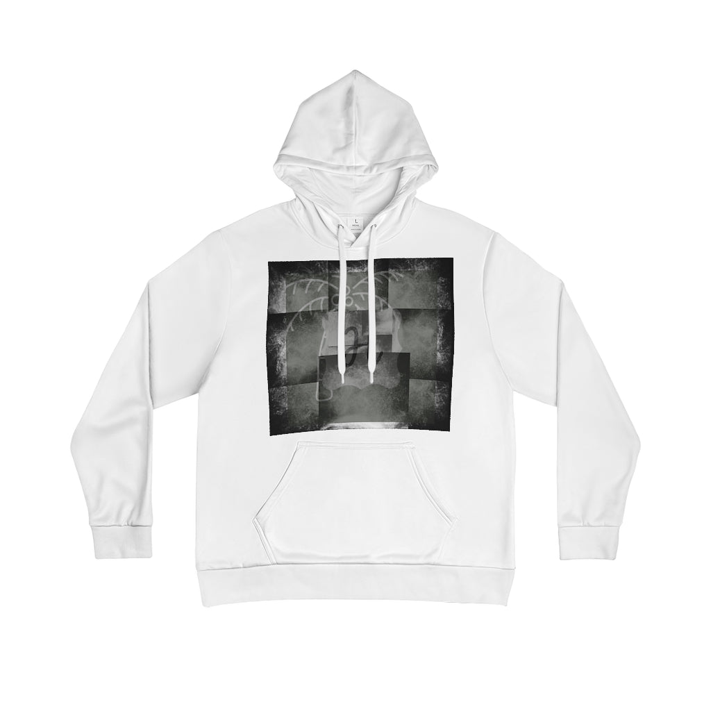 Greyscale design Print Hoodie - ShopHopped