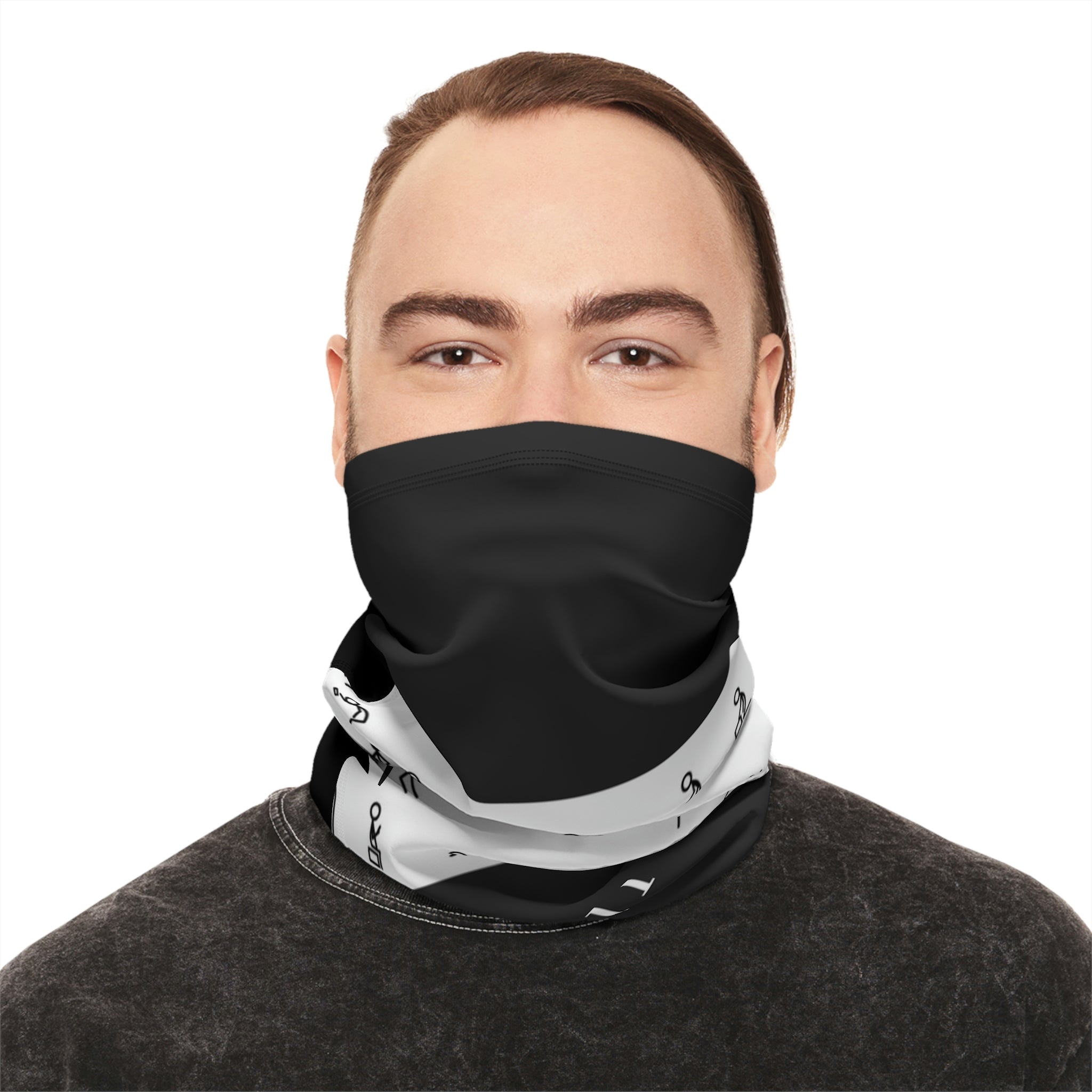 Winter Neck Gaiter With Drawstring