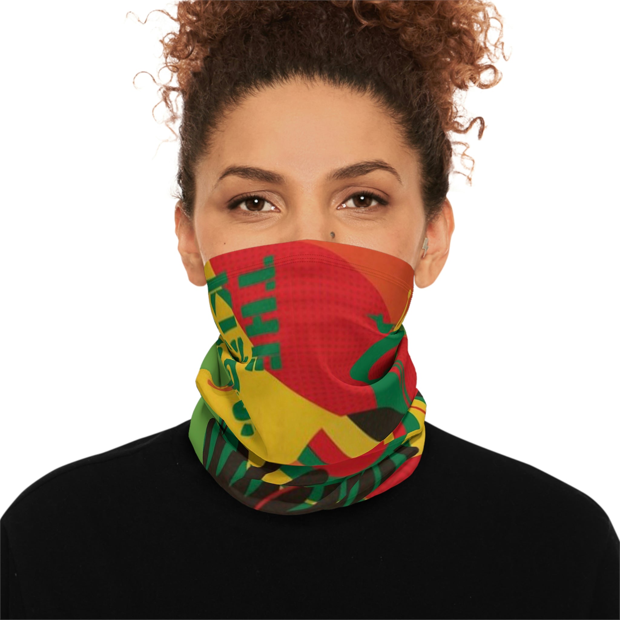 Winter Neck Gaiter With Drawstring