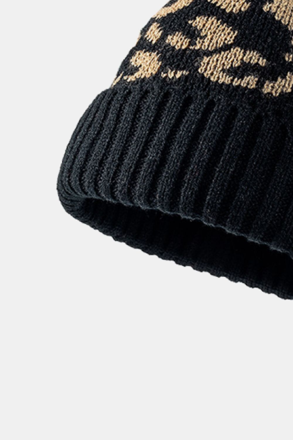 Copy of Leopard Pom-Pom Cuffed Beanie