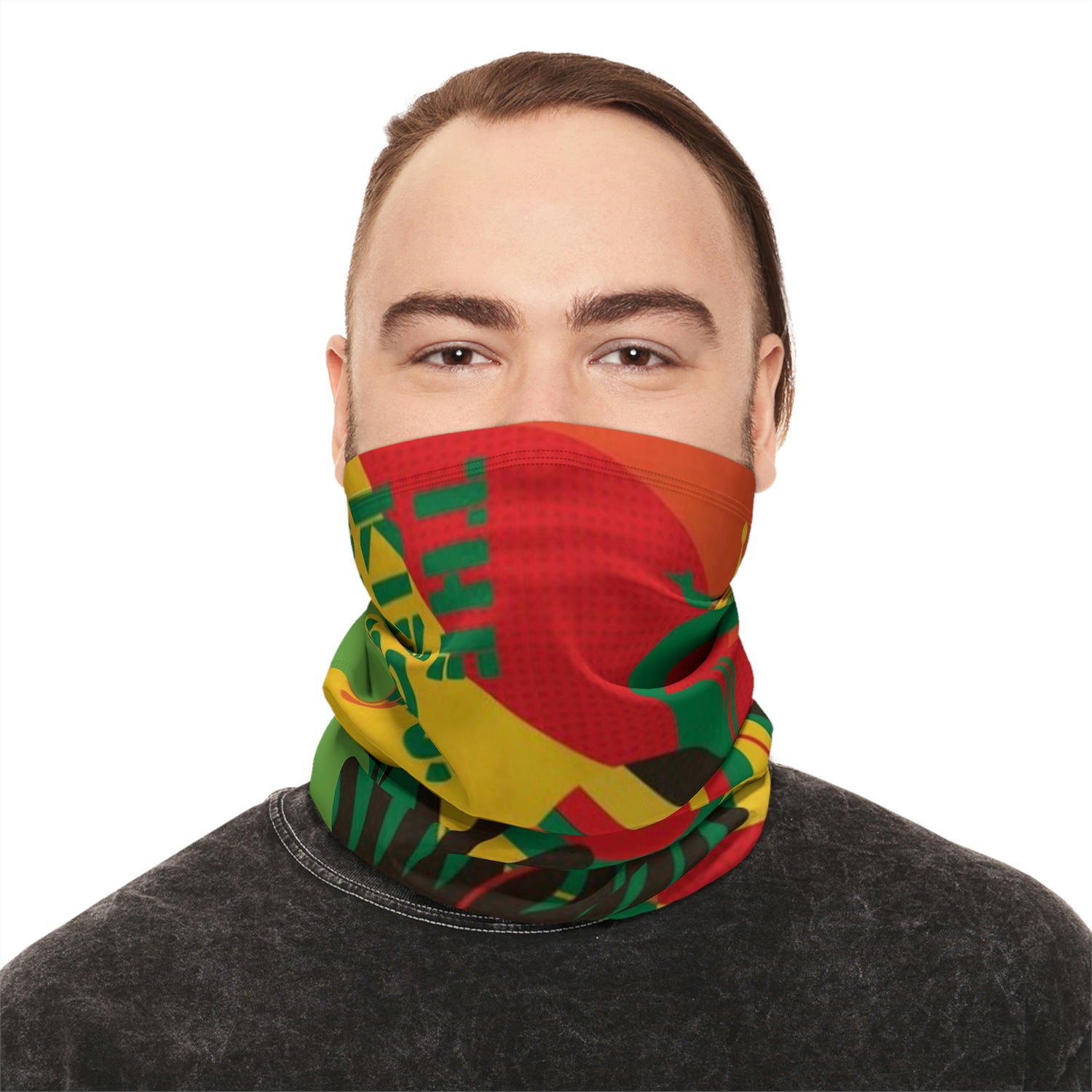 Winter Neck Gaiter With Drawstring