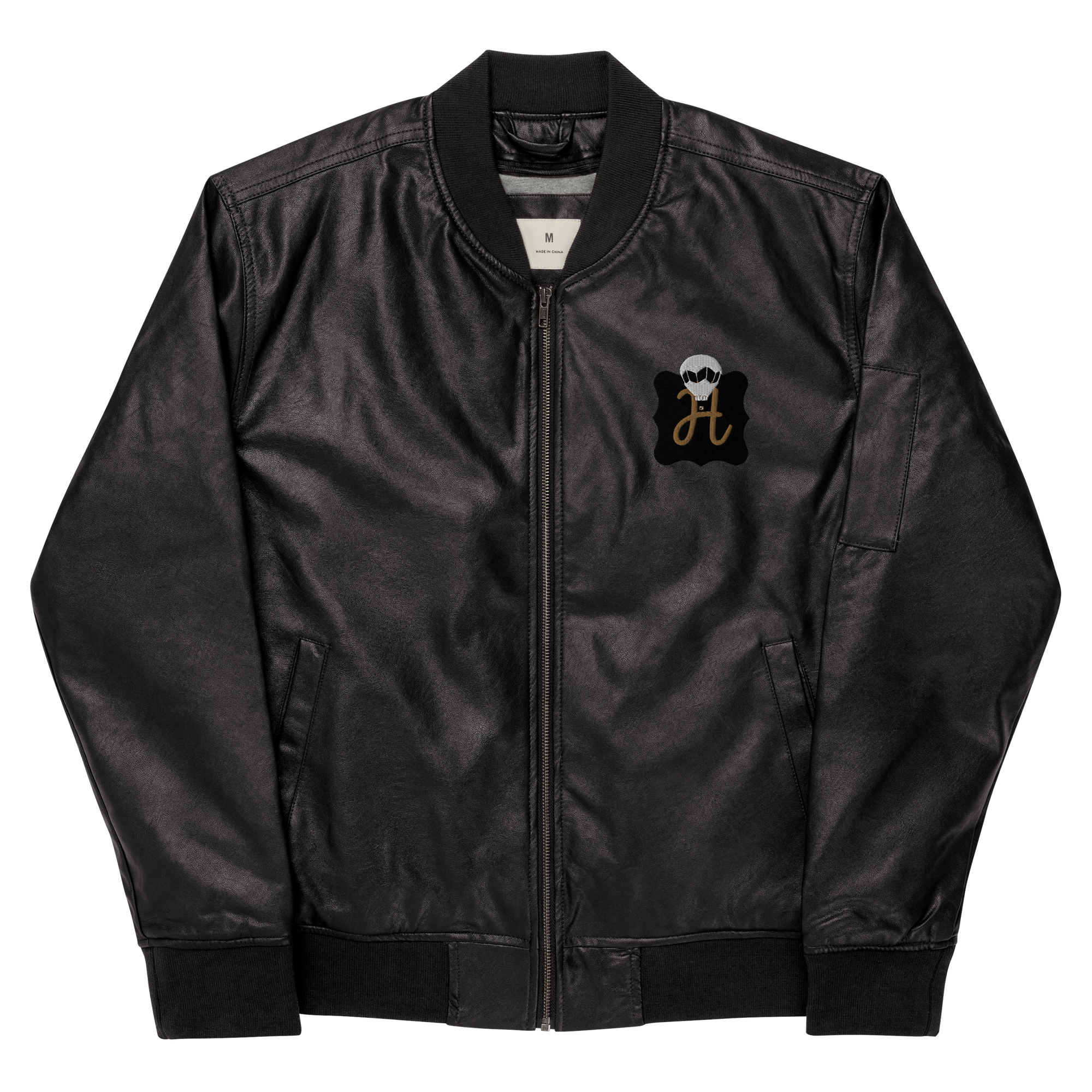 Leather Bomber Jacket