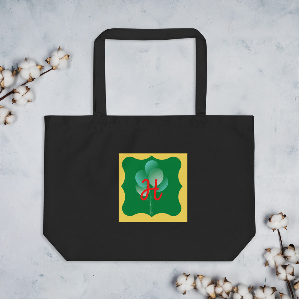 Large organic tote bag - ShopHopped