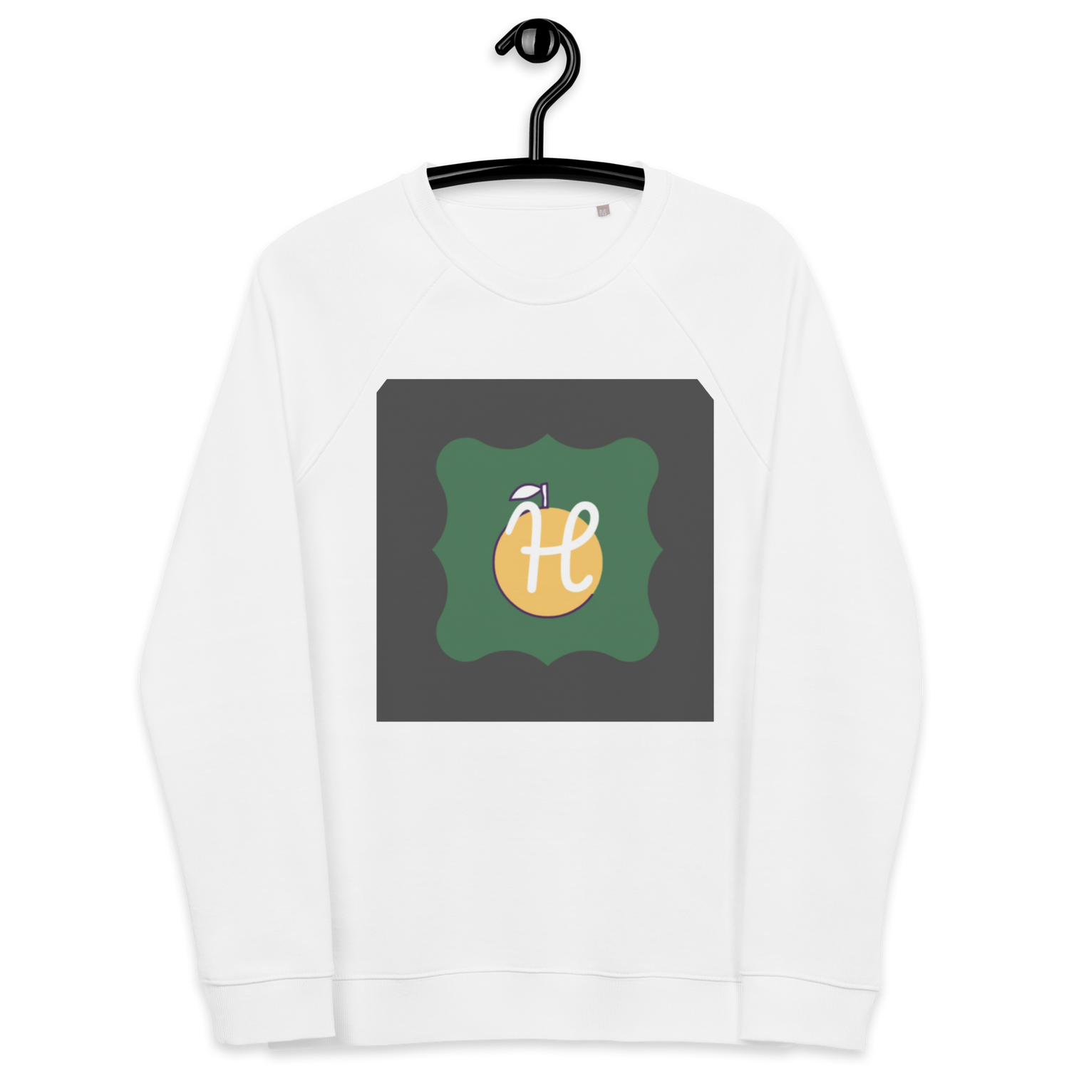 Unisex organic raglan sweatshirt