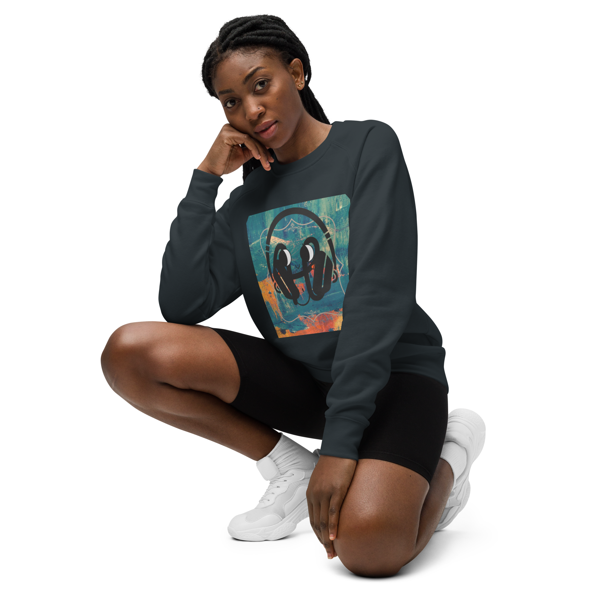 ShopHOPPED Unisex raglan sweatshirt