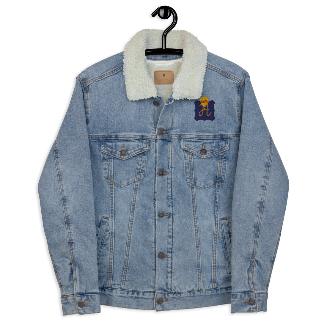 Unisex denim sherpa jacket