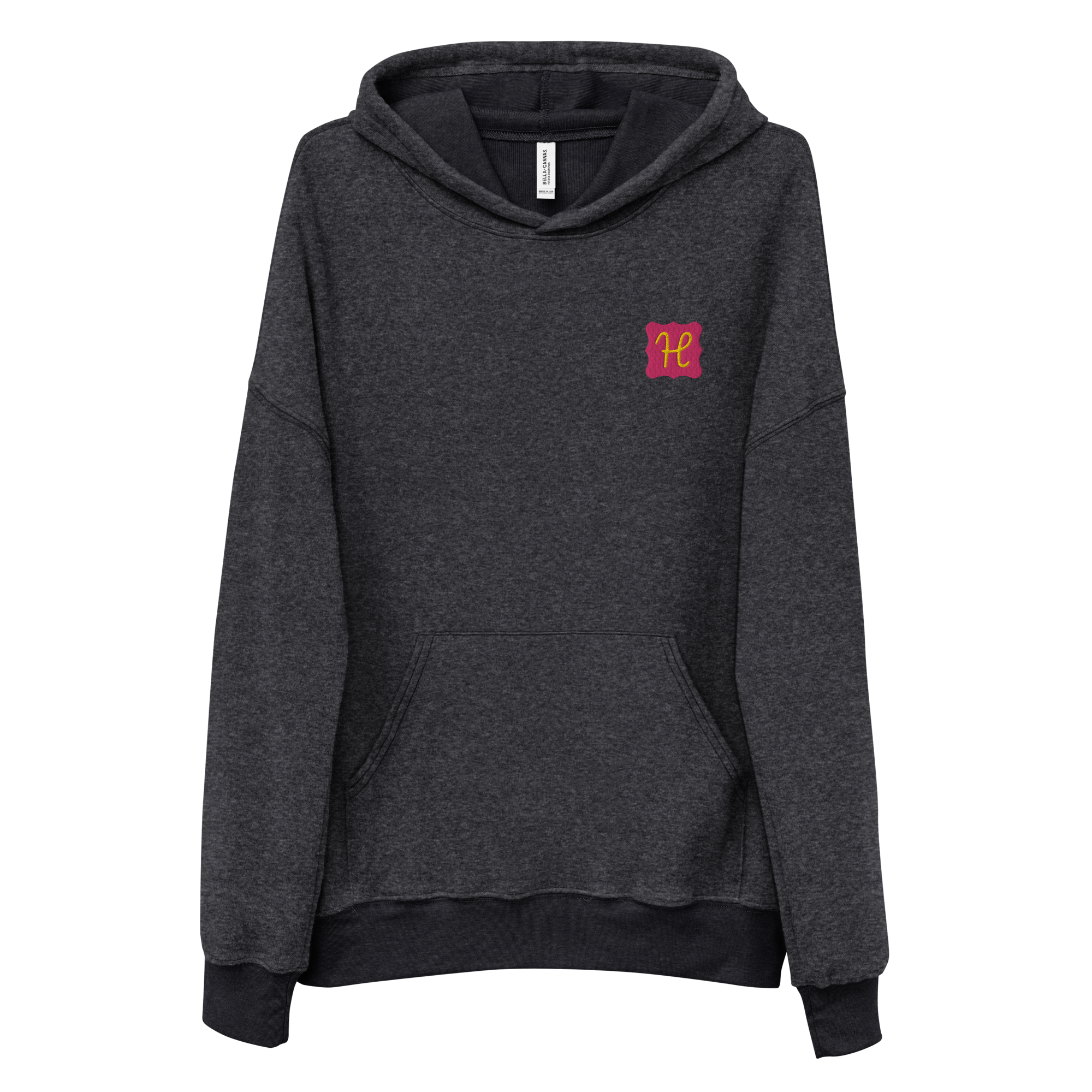 Unisex sueded fleece hoodie