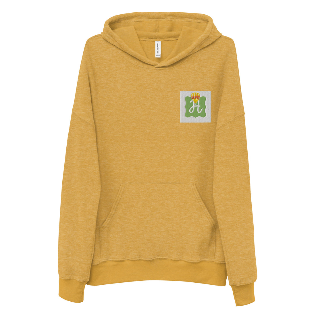 Unisex sueded fleece hoodie