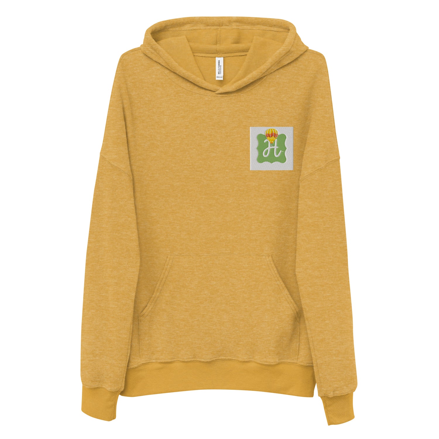 Unisex sueded fleece hoodie